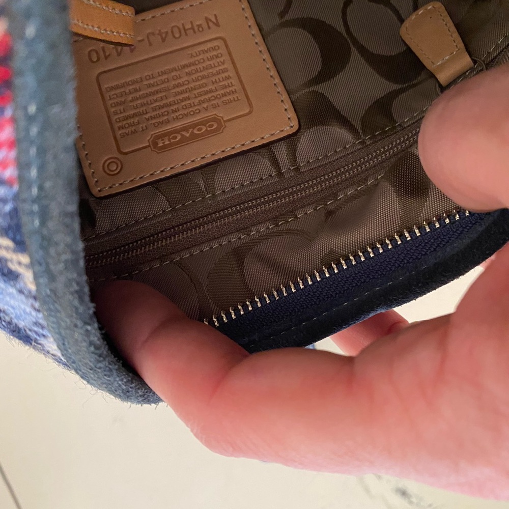 Coach flannel/suede purse & wallet